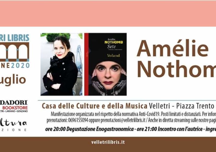 Amélie Nothomb ospite a Velletri Libris
